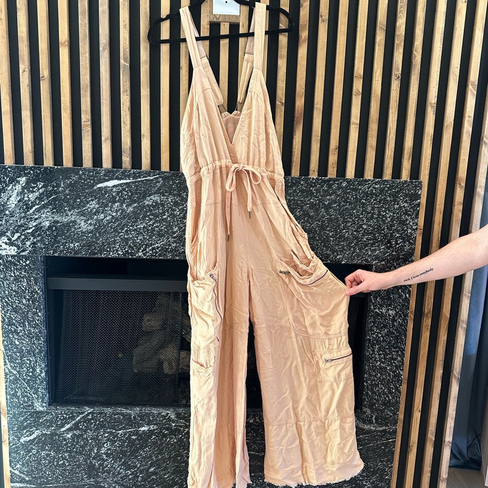 FP Movement by Free People Light Pink Jumpsuit